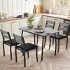 GarveeMore Essgruppe Esstisch-Set für 4, Esstisch mit 4 Stühlen Platzsparend Bild 2