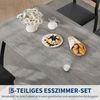 GarveeMore Essgruppe Esstisch-Set für 4, Esstisch mit 4 Stühlen Platzsparend Bild 4