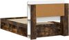 vidaXL Bettgestell mit Stauraum Geräucherte Eiche 90 x 190 cm 3433443 Bild 5