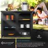 KESSER® Campingschrank, Campingküche mit Aluminiumgestell, inkl. Tragetasche , Kocherschrank für Camping , Campingmöbel , Outdoor Typ F6 (Schwarz) Bild 4