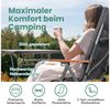 HOMECALL Campingstuhl Faltbar Hochlehner Luxus Klappstuhl mit 4,5cm Dicke Gepolstert (150kg Belastbar mit 3 Positionen Verstellbar Angelstuhl, 2 St), für Garten Balkon Wohnmobil Bild 2