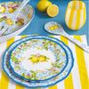 EasyLife Frühstücksteller Ischia, Spülmaschinengeeignet, Mehrfarbig, Motiv: Zitronen, Höhe: 1.5cm Bild 3