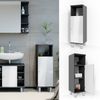 Vicco 'Fynn' Midischrank, Spanplatte, 30 x 95 x 30 cm, Anthrazit / Weiß Bild 2