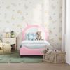 vidaXL Kinderbettgestell mit Kopfteil Rosa 70 x 140 cm PU 42011229 Bild 3