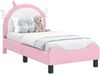vidaXL Kinderbettgestell mit Kopfteil Rosa 70 x 140 cm PU 42011229 Bild 2