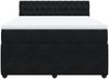 vidaXL Boxspringbett mit Matratze Schwarz 140x190 cm Samt 3287742 Bild 4