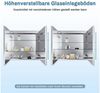 SONNI Badezimmerspiegelschrank Badezimmerspiegelschrank mit beleuchtung 70x65cm Bad Spiegelschrank mit Steckdose Kippschalter Kabelloses Scharnier Design Bild 2