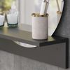 Badezimmerspiegel Elyra Schwarz 50 x 54.5 cm mit Ablage Vicco Bild 4