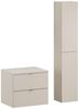 Lomadox Badmöbel-Set DURANGO-56, (Spar-Set, 2-St, Waschtischunterschrank Hochschrank), Unterschrank 60cm breit, kaschmir, versch. Griffvarianten Bild 2