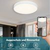style home Deckenleuchte Runde LED Deckenlampe, 36W, Warmweiß 3000K, Schlafzimmer Lampe Küchenlampe 40x40x4 cm, Weiß Bild 2