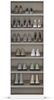 rauch Minosa, Schuhschrank, Garderobenschrank, 2-türig, mit Spiegel, mit 6 Einlegeböden, Farbe Weiß, BxHxT 69x197x41cm Bild 5