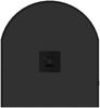 vidaXL Wandspiegel Schwarz 70x30 cm Oval 348205 Bild 5
