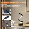 ibettertec LED Tischleuchte LED Tischlampe Modern Nachttischlampe,Nachtlicht mit 3 Farbtemperatur, Dimmbare, natürlichem Licht 4500 K, warmem Licht 3000 K, weißem Licht 6000 K, 12W Schwarz Tischlampe mit Metallsockel Bild 4