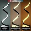 ibettertec LED Tischleuchte LED Tischlampe Modern Nachttischlampe,Nachtlicht mit 3 Farbtemperatur, Dimmbare, natürlichem Licht 4500 K, warmem Licht 3000 K, weißem Licht 6000 K, 12W Schwarz Tischlampe mit Metallsockel Bild 3