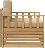 vidaXL Outdoor-Sofa Polyester Weiß und Beige 3439130 Bild 4