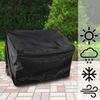 CLP Schutzhülle für Gartenbank bis 120 cm,schwarz Bild 3