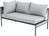 Vente-unique - ULAME Gartensitzgruppe Metall Grau - B 72,5 cm x H 67,5 cm x L 136,5 cm Bild 5
