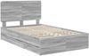 vidaXL Bettrahmen Graues Sonoma 120 x 190 cm Ingenieurs Holz 3412621 Bild 4