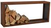 Kaminholzregal Brennholzregal Edelrost 115x50x25 cm Holzregal Rost Cortenstahl Bild 3