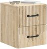 vidaXL Wandmontierter Nachttisch Sonoma-Eiche 34,5 x 33 x 40 cm 898979 Bild 2