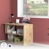 Dmora Schreibtisch Topazio, Eck-PC-Schreibtisch, Mehrzweck-Bürotisch, platzsparender Schreibtisch mit mehreren Positionen, 100 % Made in Italy, 120 x 50 x 75 cm, Eiche Bild 4