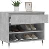 vidaXL Schuhregal Betongrau 70x36x60 cm Holzwerkstoff 831432 Bild 4