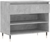 vidaXL Schuhregal Betongrau 70x36x60 cm Holzwerkstoff 831432 Bild 2
