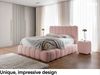 MEBLINI Polsterbett 180x200 mit Lattenrost ohne Matratze - CARLOS - Rosa Boucle - Bubble Bett - Cloud Bett - Marshmallow Bed - Kopfteil Bett mit Stauraum Bild 2