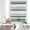 Doppelrollo rollos für Fenster ohne Bohren 130cm, OUBO, Lichtschutz, freihängend, mit Klemmträger, Klemmfix, livhtdurchlässig und verdunkelnd Bild 2