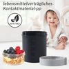 Swkien Müslibecher Joghurtbecher Müsli Becher to Go mit Löffel 780ML Schwarz Bild 5