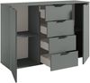 Sideboard >Linz< 2 Türen, 4 Schübe, in Salbei - 135x90x40cm (BxHxT) Bild 3