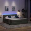 vidaXL LED-Speicherbett mit Matratze Dunkelgrau 180 x 200 cm Stoff 3371287 Bild 5