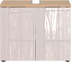 GERMANIA Waschbeckenunterschrank Tavira (1-St) Waschbeckenunterschrank mit Glasfronten und Siphonausschnitt Bild 3