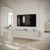 Selsey 'Ovarlo' TV-Hängeboard, greige mit geriffelten Fronten, ca. 31 x 163 x 38 cm Bild 3