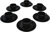 18tlg Kaffeeservice Panther schwarz Steingut 6 Personen Bild 2