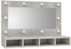 vidaXL Spiegelschrank mit LED Betongrau 90x31,5x62 cm 808895 Bild 3