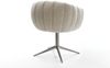 Drehstuhl Jada-Flex Webstoff Soft Beige Fußkreuz Graphit 360° drehbar Wippfunktion Taschenfederkern Bild 5