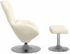 vidaXL Eierstuhl mit Fußhocker Creme Samt 42002753 Bild 5