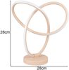 LED Tischlampe LANDO, Metall in Beige, Höhe 28cm Bild 3
