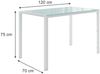 Esstisch Grand Weiß 120 x 70 cm Vicco Bild 3