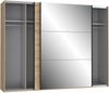 FORTE Trondheim Kleiderschrank, Holzwerkstoff, Braun, 269,8 x 210,5 x 62,9 cm Bild 5