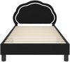 vidaXL Kinderbettgestell mit Kopfteil Schwarz 80 x 200 cm Samt 42010910 Bild 5
