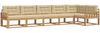 vidaXL Outdoor-Sofagarnitur mit Kissen 4 pcs Weiß und Beige Polyester 3386512 Bild 2
