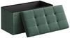 SONGMICS Sitzbank Sitzhocker mit Stauraum, klappbare, für Wohnzimmer Schlafzimmer Flur, 38 x 110 x 38 cm Fußbank, Aufbewahrungsbox, bis 300 kg belastbar Bild 2