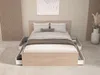 Vente-unique - VELONA Bett Holz, Platte BeigeBeige - B 193,6 cm x H 82,6 cm x L 164,4 cm Bild 2
