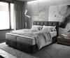 Boxspringbett Dream-Fine 160x200 cm Mikrofaser Anthrazit Vintage mit TFK Matratze und Visco Topper Bild 1
