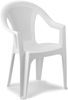 6x Outdoor Stapelstuhl Bistrostuhl Gartenstuhl Ischia Weiß Kunststoff Bild 2