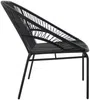 Vente-unique - ALIOS Gartensitzgruppe Harz Schwarz - B 78 cm x H 80 cm x L 115 cm Bild 4