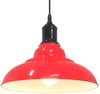 vidaXL Pendelleuchte Höhenverstellbar E27 Rot Glänzend Ø 31 cm Metall 4103441 Bild 5