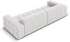 Micadoni Sofa Jennifer 4-Sitzer Samt Silber Bild 4